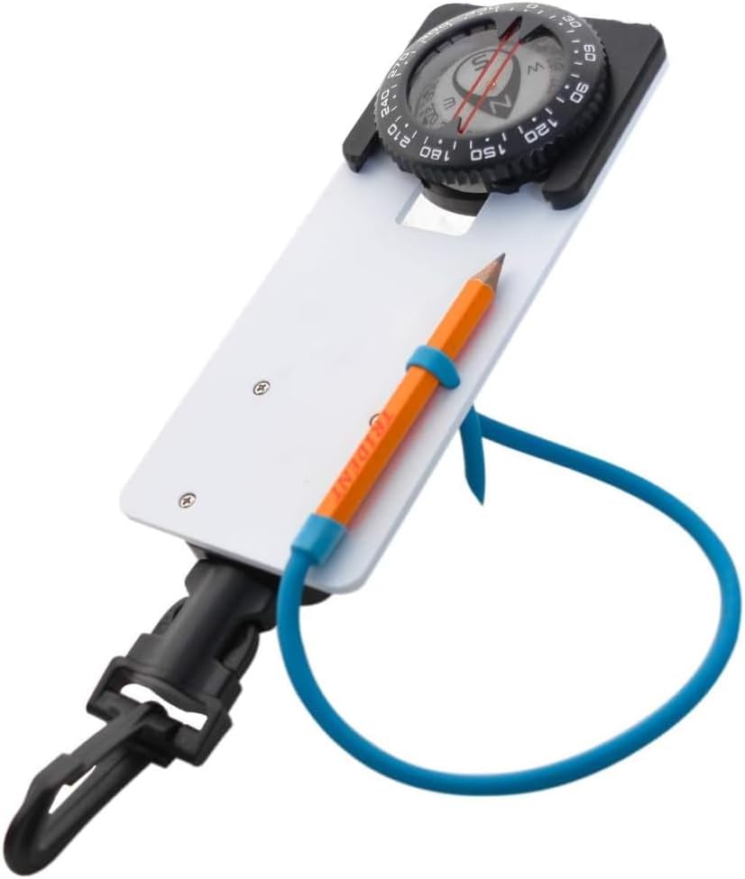 Trident Diving Slate with Retractor and Compass