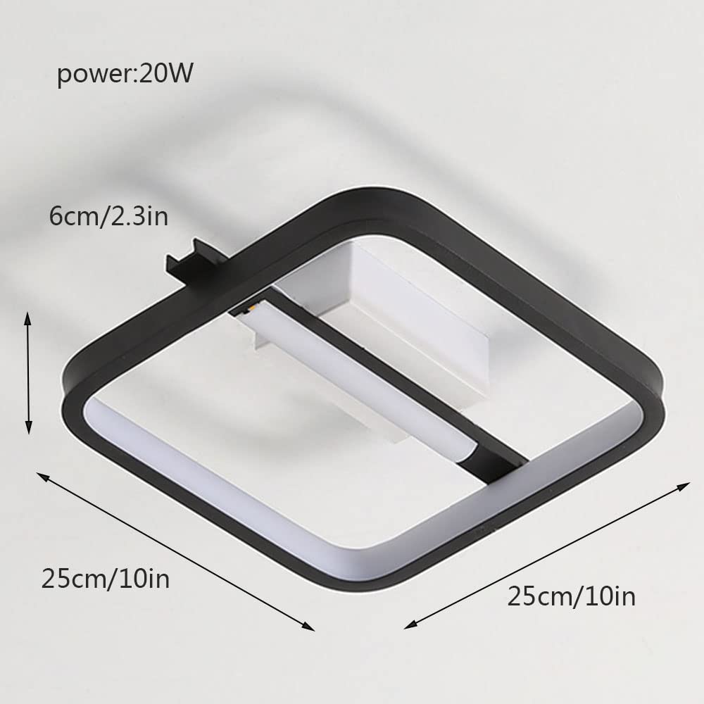 10 Inch Square Light Fixture Oeegoo 10 Inch 24W Dimmable LED Square