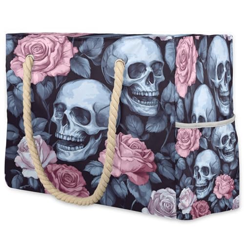 Beach Tote Bags for Women with Zipper Large Pool Bags for Swimming Travel Gym