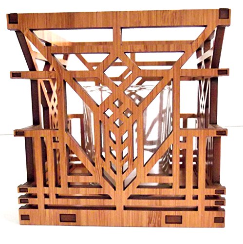 Frank Lloyd Wright Lake Geneva Design Hardwood Votive by Lightwave
