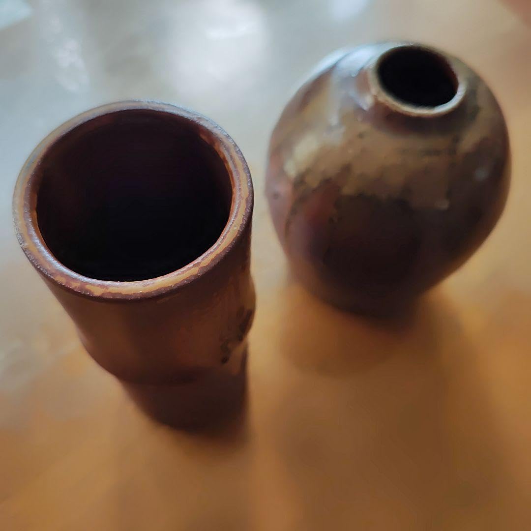 【伝統工芸品】福井越前焼　ヴィンテージ左近窯　2点セット Amazon.co.jp: 伝統工芸品福井越前焼 ヴィンテージ左近窯 2点セット