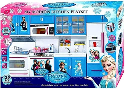 Exegi Enterprise Doll with World Dream House Kitchen Set Lights and Beautiful Music Opening Doors Princess for Girls Household Kids Modern Play Cooking Appliances Kids (Multi Color) (Pack of 2) (B0CY8JVG6N) Amazon Price History, Amazon Price Tracker