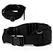 LUUFAN Ceinture Tactique Militaire de sécurité de Ceinture de Molle résistante réglable avec la Courroie Libre pour l'activité extérieure (Noir)