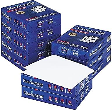 Navigator NMP1124 Premium Multipurpose Paper, 99 Brightness, 24lb, 8-1/2 x 11, White, 5000/Carton