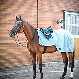 BUSSE Ausreitdecke FLEECETRAINER III, Rückenlänge 145 cm, silver pine (schwarz)