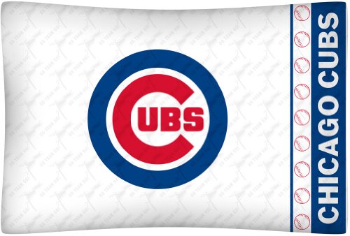 MLB Chicago Cubs Micro Fiber Pillow Case Logo