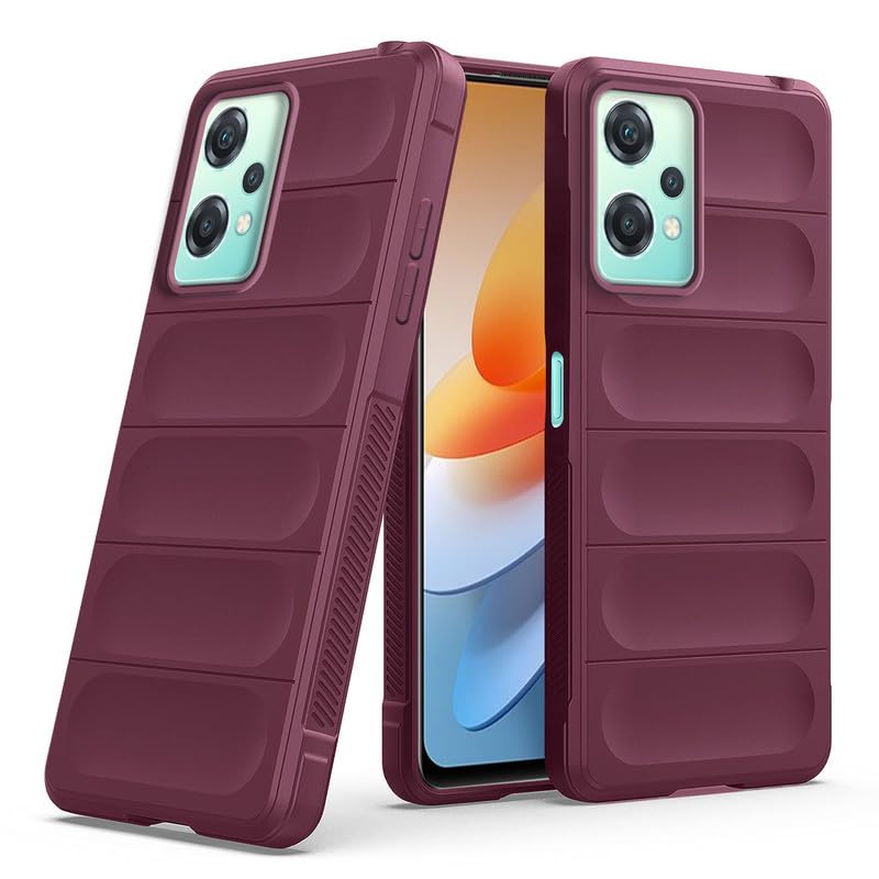 Image of Mr. Case Silicone Back Cover Case for OnePlus Nord CE 2 Lite 5G | Comfort Grip Soft Touch Matte TPU | - Wine Red