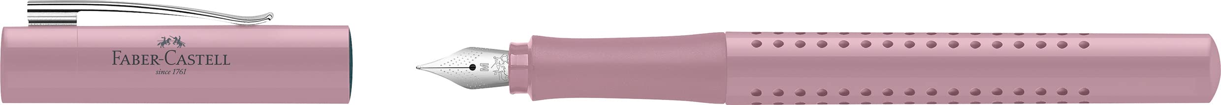 Faber-Castell Grip 2010 201528 Zestaw Przyrządów Piśmienniczych, Różowy/Srebrny', 17.6 x 8.2 x 2.8 cm; 146 g