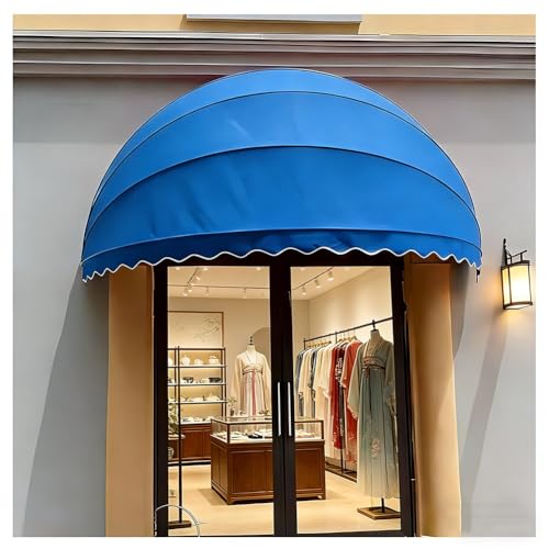 Toldo para entrada plegable que soluciona problemas de lluvia y sol 2