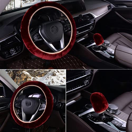 Coprivolante per Auto,3pcs Coprivolante Peluche