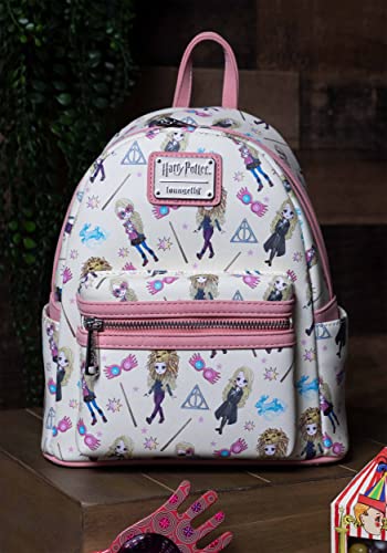 Loungefly Harry Potter Luna Lovegood All Over Print Womens Double Strap Shoulder Bag Purse