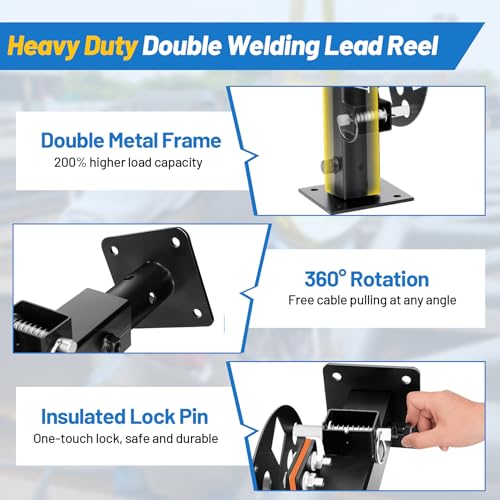 Upgrade 360° Swivel Base Welding Reel