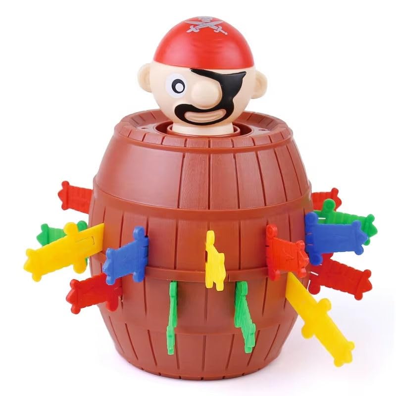 SENSARTE Pop-Up Pirate Classic Board Game – Fun Action Barrel Toy for Kids & Family – Includes 24 Swords – Best Educational Gift for Boys & Girls Ages 3+-image-13