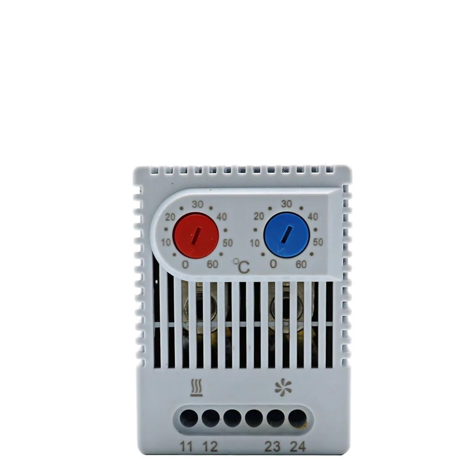 3 pezzi Regolatore di temperatura for armadietto su guida DIN Termostato industriale KTO011 KTS011 Termoregolatore meccanico da 0 a 60 gradi centigradi(NO -10 to 50 degree)