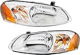 Garage-Pro Headlights Assembly For Dodge Stratus 2001-2006, Driver and Passenger Side, Halogen With Bulb(s), 4-Door Sedan, Replaces# 4805820AD 4805820AA 4805821AD 4805821AA