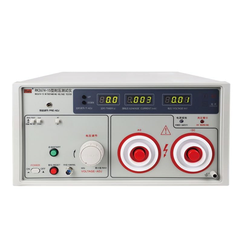 RK2674-15 Withstanding Voltage Tester Hi-Pot Tester, Voltage AC/DC 0~15KV, Current AC/DC 0~20mA