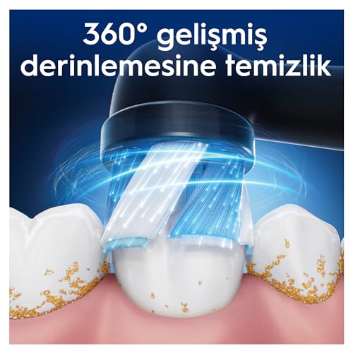 Image of Oral-B Lot of 6 Ultimate Clean Replacement Toothbrush Heads, Authentic, Black, Deep Cleaning, Plaque Removal, Round Brush Head for Oral B iO Electric Toothbrushes