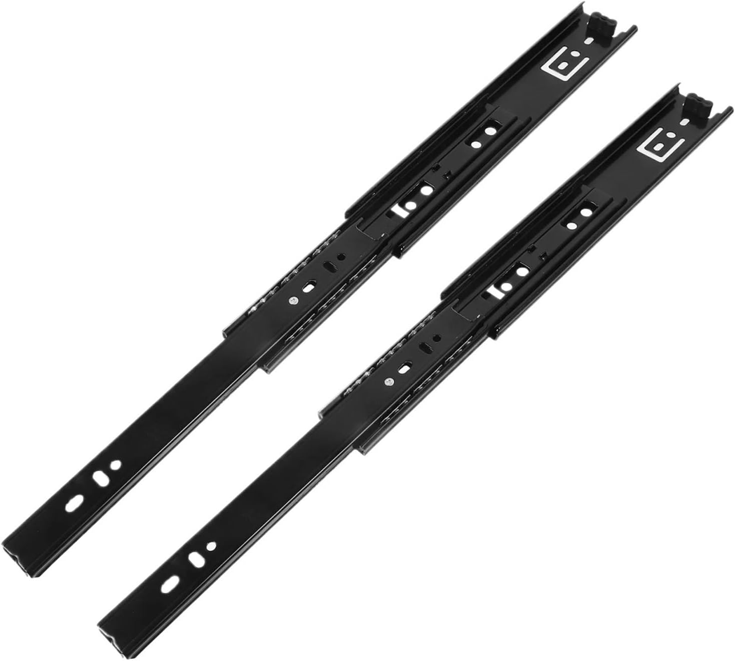 Full Extension Drawer Slides 2pcs Stainless Steel Full Extension Heavy Duty Drawer Guide Quiet Close