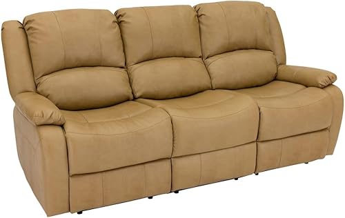 Miniatura 150 de RecPro Charles Collection sofá doble de 67 pulgadas con respaldo reclinable para caravana o cámper, mueble, sillón doble