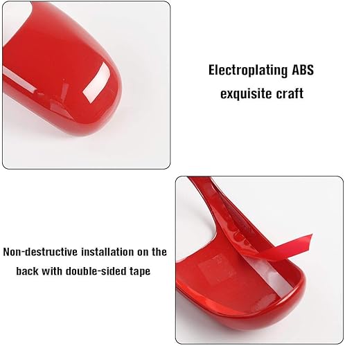 Miniatura 5 de CheroCar Cubierta de la perilla de la palanca de cambios para Jeep Grand Cherokee 2014-2015, para Chrysler 300C 2012-2014, accesorios interiores