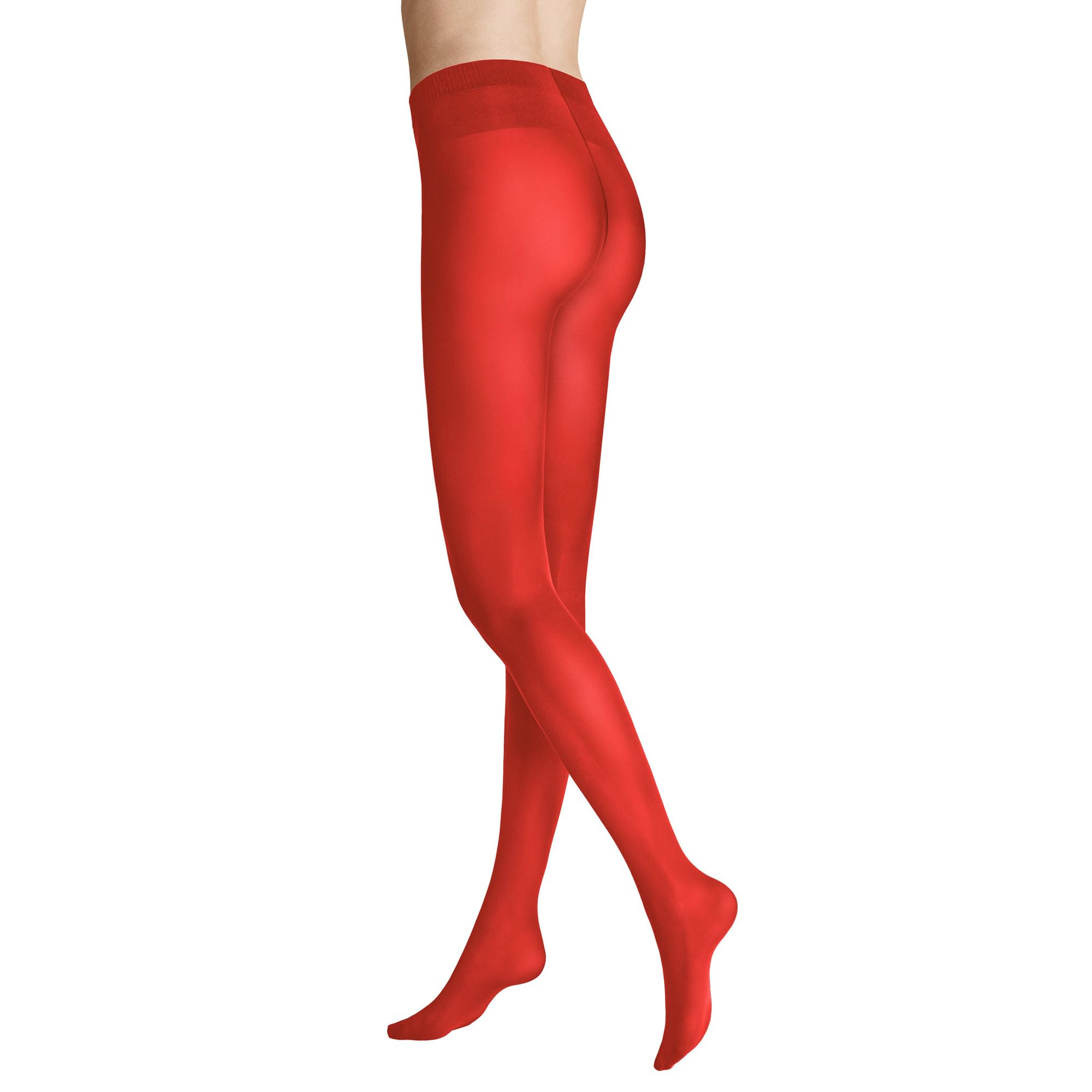 Hudson Women's Tights Micro 50 Semi Opaque 50 Denier, Bright Red 0406, 44-46