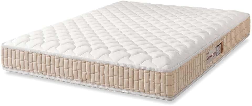 Colchão Casal Espuma D33 New Millenium 138x188x19cm Branco/Bege Hellen - Suporta até 120kg por Pessoa
