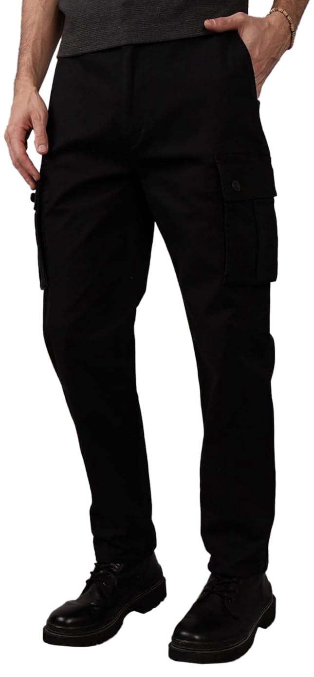 American Eagle Mens Pants Flex Cargo Pant 36W X 32L Bold Black