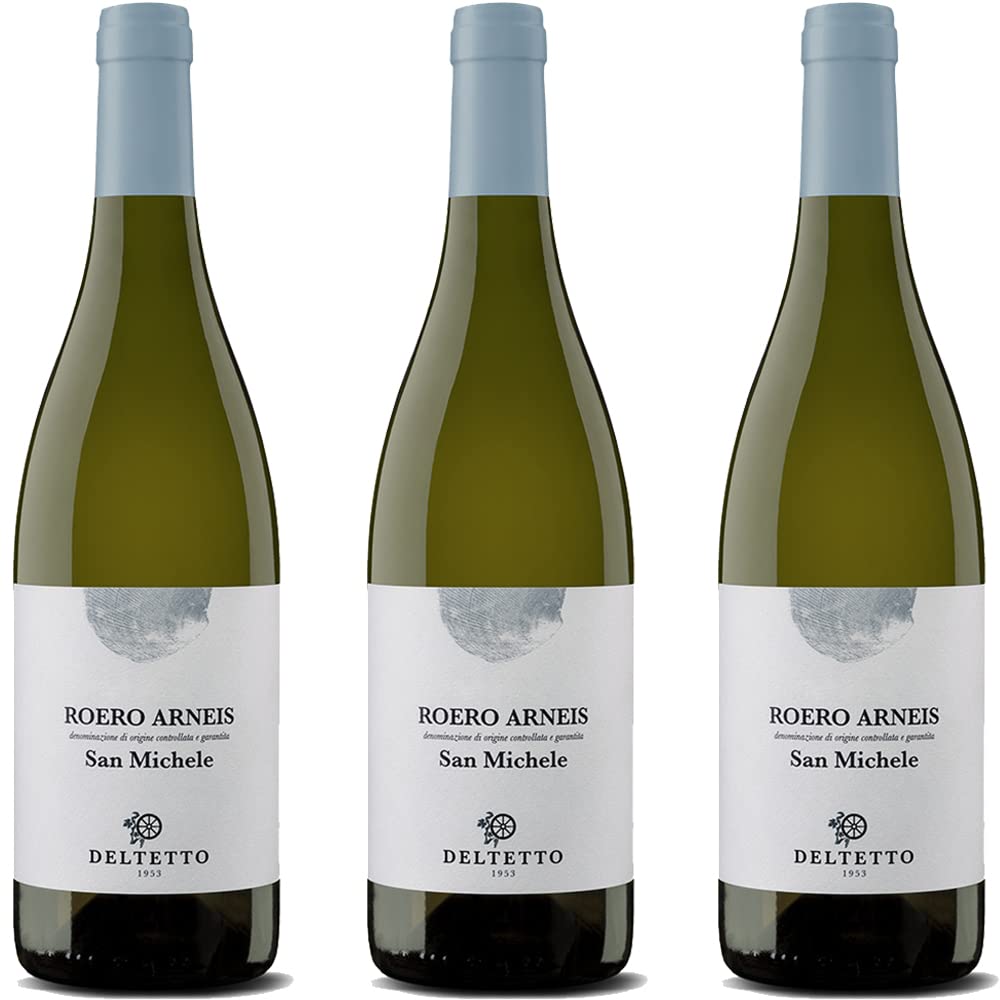 Roero Arneis Docg | San Michele | Deltetto | Vino Bianco Piemonte | Vini Piemontesi | 3 Bottiglie 75cl | Idea Regalo