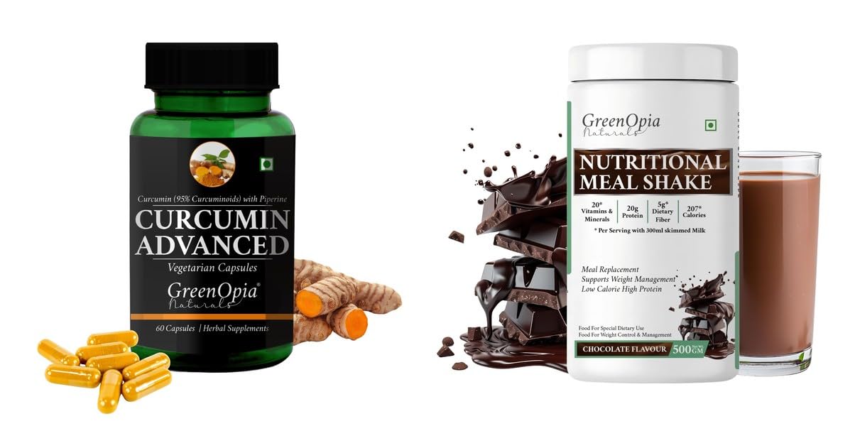 Curcumin C3 Piperine Nutritional Meal Shake Chocolate Wellness Daily Vitality 60 CAPSULES-image-13