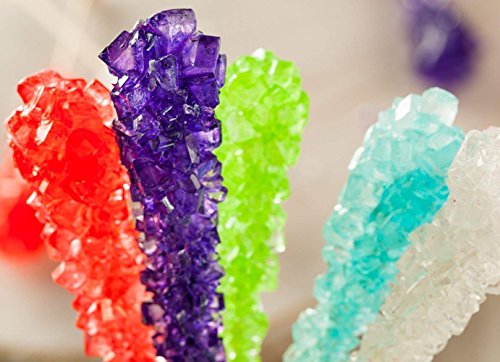 Extra Large Rock Candy Sticks: 36 Espeez Assorted Crystal Rock Candy Sticks - Candy Party Favors - Bridal Shower Candy - For Birthdays, Weddings, Receptions, Bridal And Baby Showers - Rock Candy Bulk #TOP6