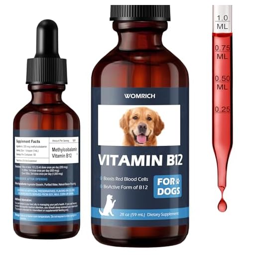 Appetite Stimulant Vitamin B12 for Dogs | Methylcobalamin (Methyl B12) | Treatment of EPI in Dogs Boosts Red Blood Cell Formation, Energy, Nervous System, Treats Pancreatitis | 2 fl oz