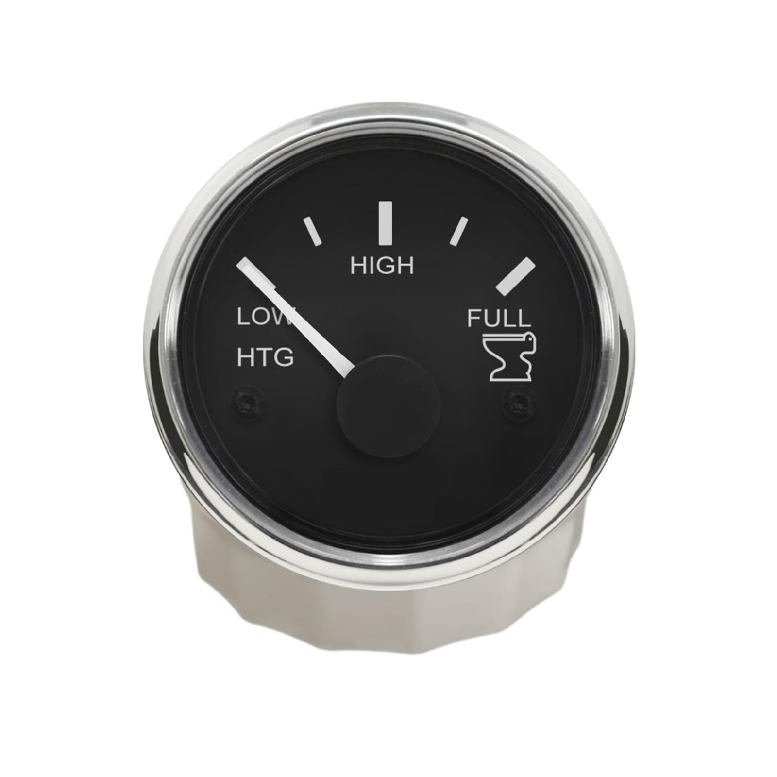 Indicatore di livello del serbatoio marino di tenuta da 52 mm Segnale 0-190ohm Misuratore di acque reflue for barche impermeabile Indicatore HTG for acque nere - Materiale solido(Noir)