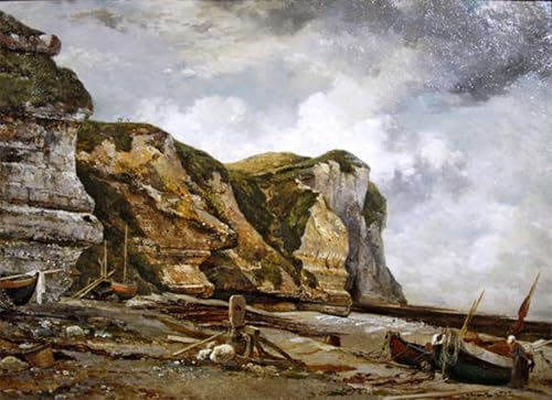 Cuadro pintura murales decor rocas en aguas bajas para cubrir paredes vacías con elegancia