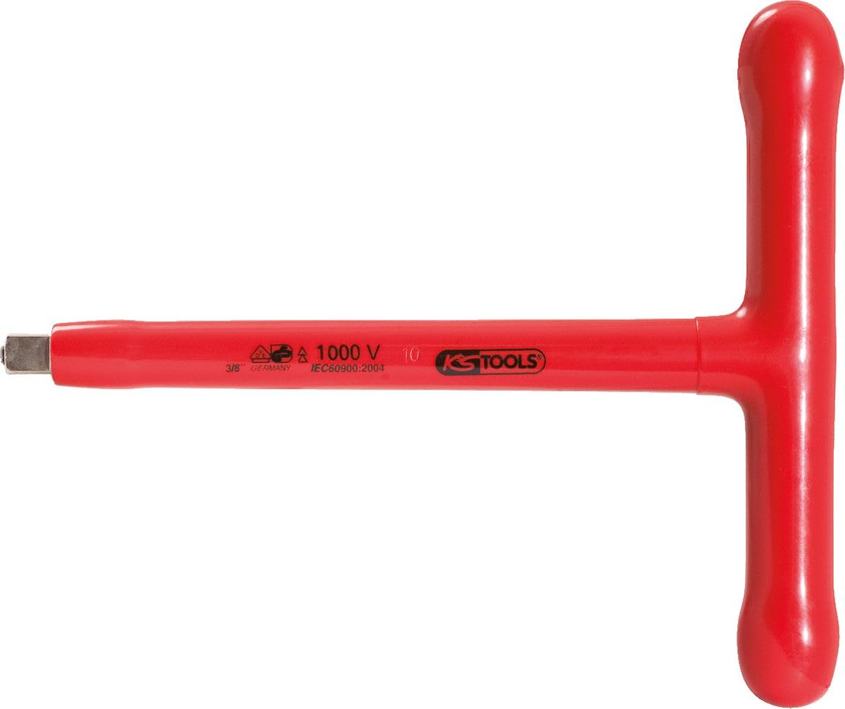 KS Tools 117.3820 - Llave de inserción con empuñadura en T (tamaño: 200 mm, 3/8")