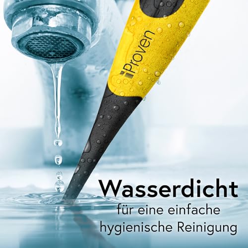iProven Fieberthermometer Hund, Katze & Pferd – Präzises Hunde Fieberthermometer, genauen Fiebermessung, flexibler Spitze, wasserdicht, schnelle Messung 20 Sekunden, für Wurf und Tierarztbedarf