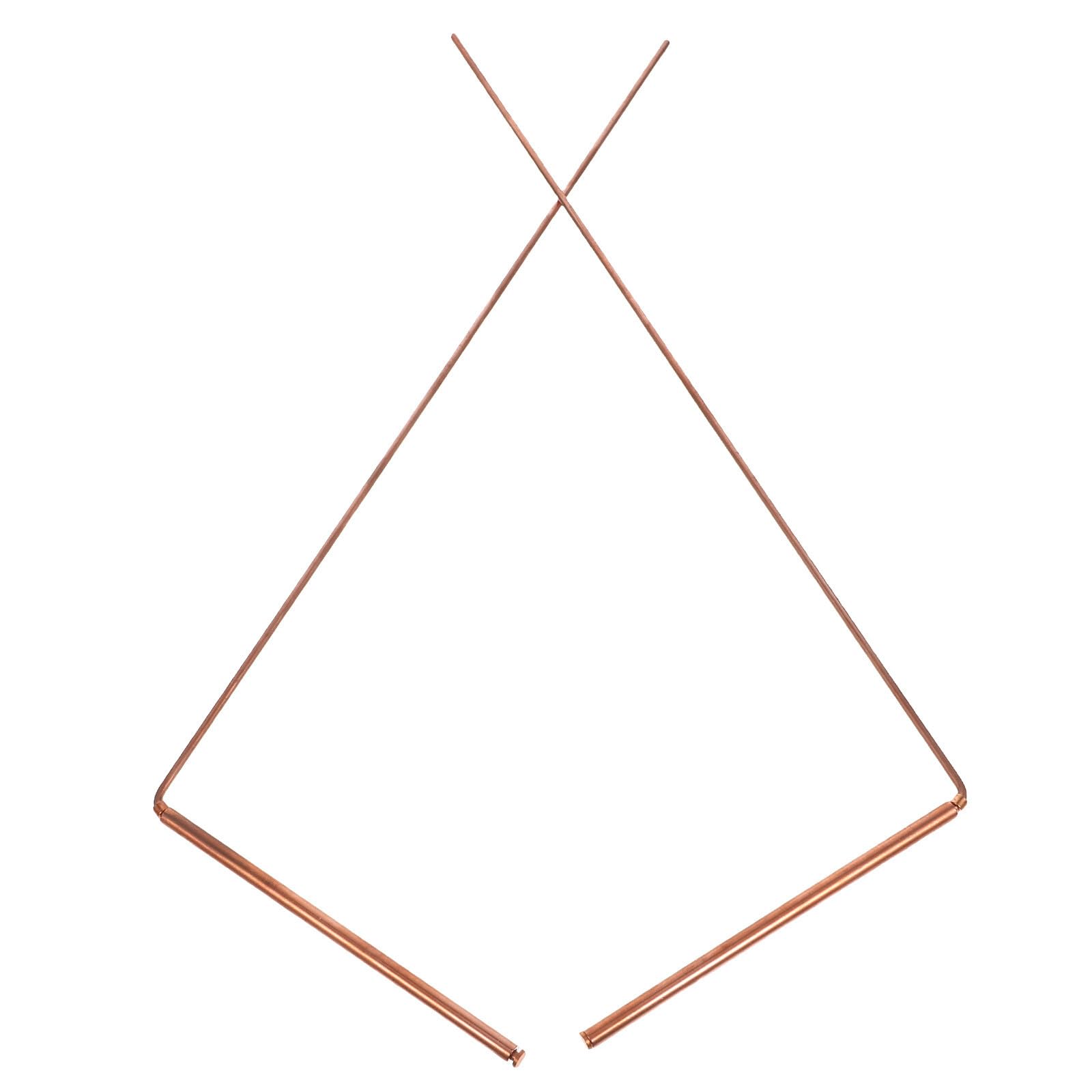 jojofuny Lot de 2 Baguettes de Sourcier en Cuivre, Tiges Divinatoires Portables et Flexibles, Fabrication Chinoise Soignée Divination Recherche D’eau