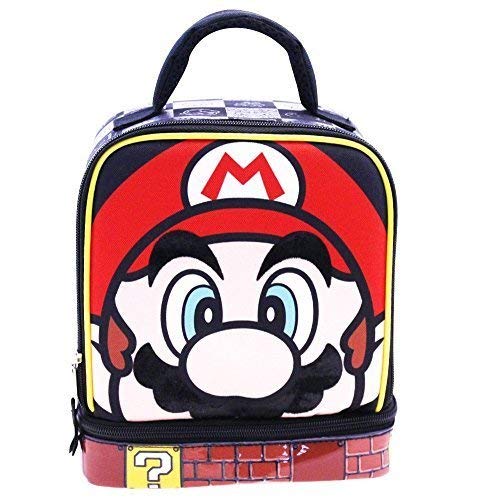 UPD Super Mario Lead Safe Dual Chamber Insulated Lunch Tote Bag Box with Carabiner 5