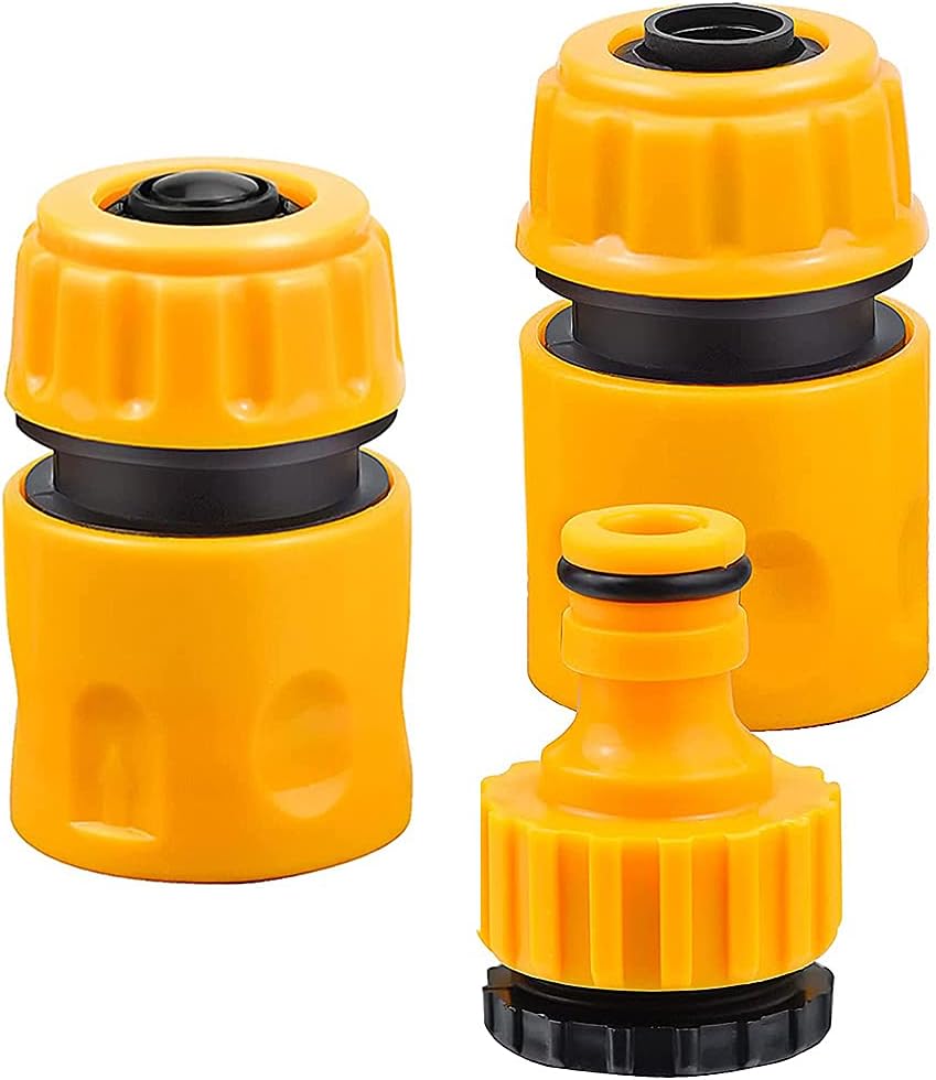 HASTHIP 3Pcs Pipe Connector For Tap, Garden Hose Quick Connector, Tap Connector, Useful Hose Pipe Fitting Quick Water Connector Adaptor Garden Lawn Tap, 16 Mm