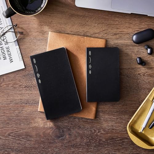 Cahier B6 Stalogy SS1022 fin quadrillé noir pour notes
