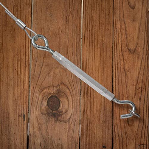 National Hardware N221-903 2172Bc Hook And Eye Turnbuckle In Zinc Plated, 1/2" X 17" #TOP2