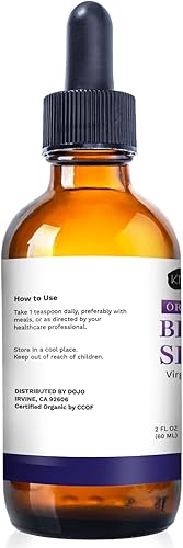 Miniatura 6 de Kate Naturals Aceite de semilla negra orgánico (2 onzas, virgen, prensado en frío, sin OGM), líquido Nigella sativa para apoyo inmunológico y