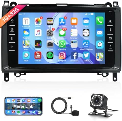 Android 11 Autoradio Für Mercedes A/B-Klasse & Vito - 9 Zoll Mit CarPlay & DAB+