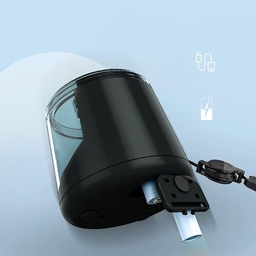 Miniatura 4 de JITEM Sacapuntas Sacapuntas eléctrico para niños, con alimentación por USB, sacapuntas alimentado por batería, enchufe para lápices n. 2lápices de