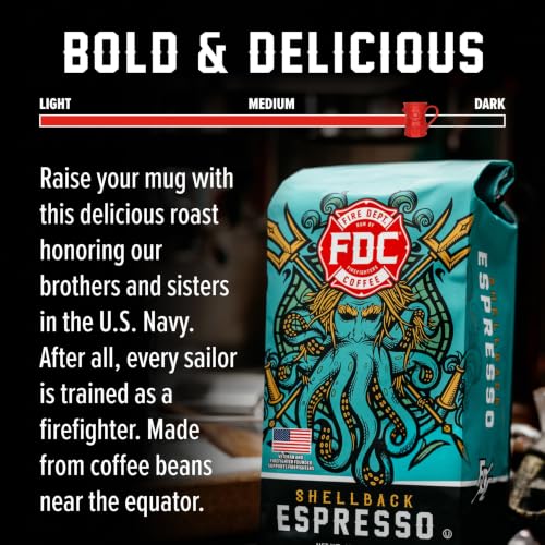 Image of Fire Department Coffee Shellback Espresso Ground Coffee - 12 oz