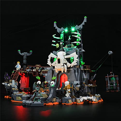 LIND Led Beleuchtungsset für Lego 71722 NINJAGO Verlies des Totenkopfmagiers, Licht Set Kompatibel Mit Lego 71722 Bauset… – Bild 4