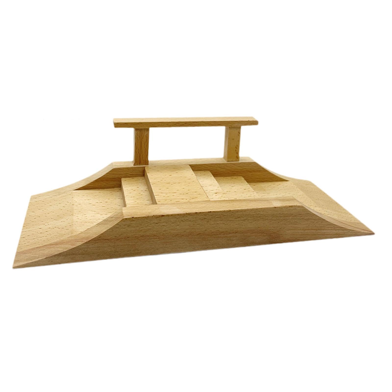 Wooden Fingerboard Ramp Accessorio Skate Park Dita in Legno Rampa per Fingerboard Ostacolo Allenamento Abilità Motoria Oggetto Multifunzionale Resiste, Style C