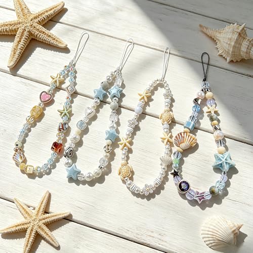 Image of Beaded Camera Wrist Strap Cute Digital Camera Charm Lanyard, Phone Wristlet Charms, Beaded Camera Chain for Bag