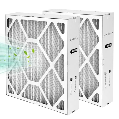 2 Packs Upgrade FLRQB5AH23M11 MERV13 22.7x20x4.70 Air Filter Compatible with trane FLRQB5AH23M11 22.7x20x4.70 Replacement for Trane and Envirowise FLRQB5AH23M11QuikBox Media Filter