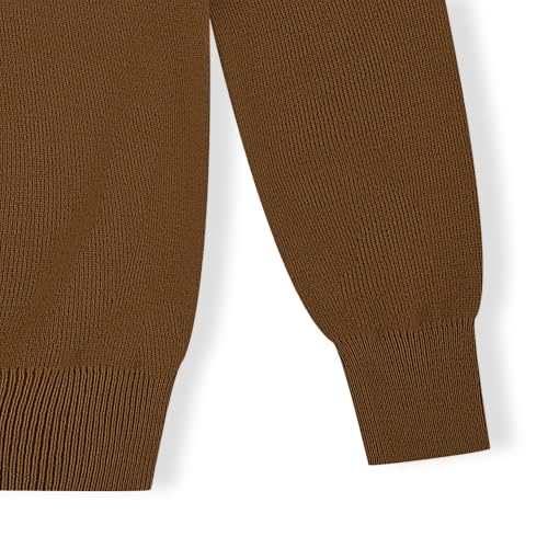 CUNYI Boys Girls Crewneck Sweater Long Sleeve Pullover Thermal Wool Solid Knit Top4