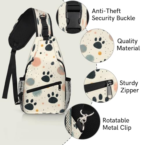 Mochila sling unisex para viaje y senderismo miniatura 3